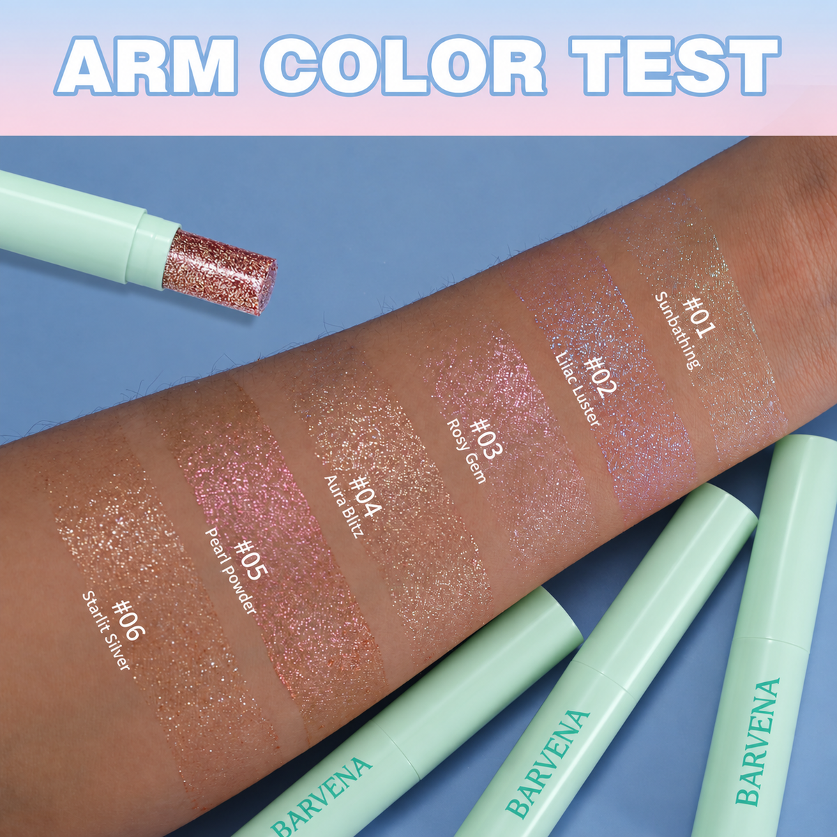 🔥6PCS Crystal Jelly Glaze Stick Eye Shadow Stick