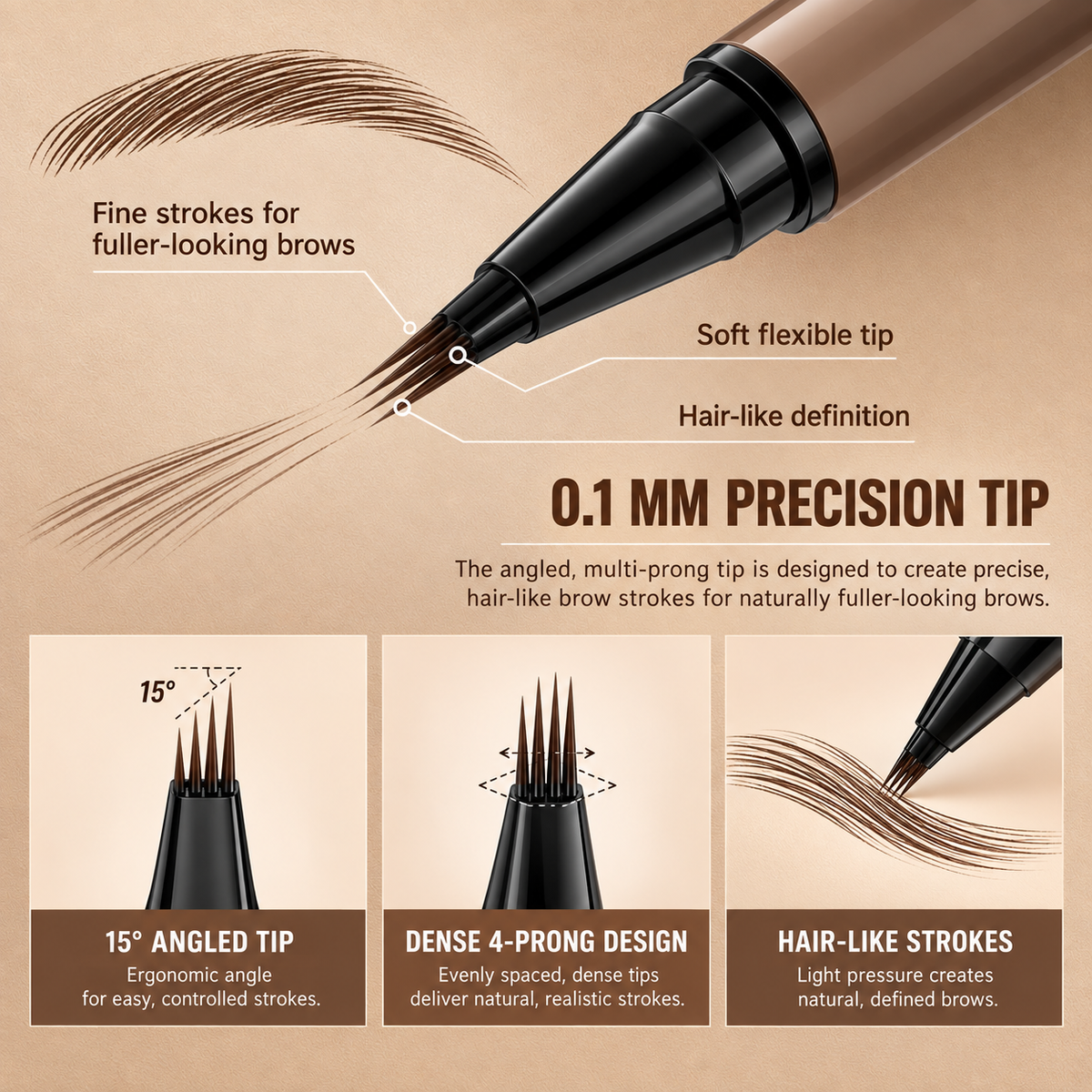🔥Dual-Ended Microblading Eyebrow Pencil for Women