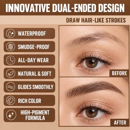 🔥Dual-Ended Microblading Eyebrow Pencil for Women
