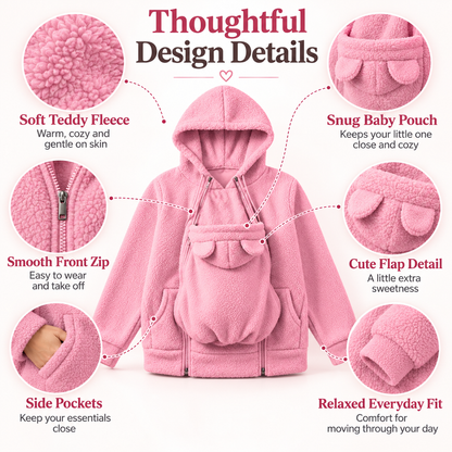 Little Snug Fleece Baby Carrier Sweater Hoodie for Mom Pouch Carrying