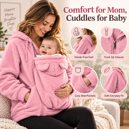 Little Snug Fleece Baby Carrier Sweater Hoodie for Mom Pouch Carrying