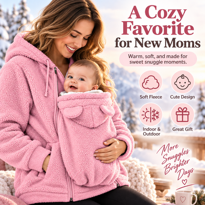 Little Snug Fleece Baby Carrier Sweater Hoodie for Mom Pouch Carrying