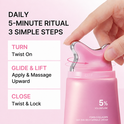 2-Step Sculpt & Plump Ritual – Collagen Gua Sha Cream + Volume Multi Balm Stick