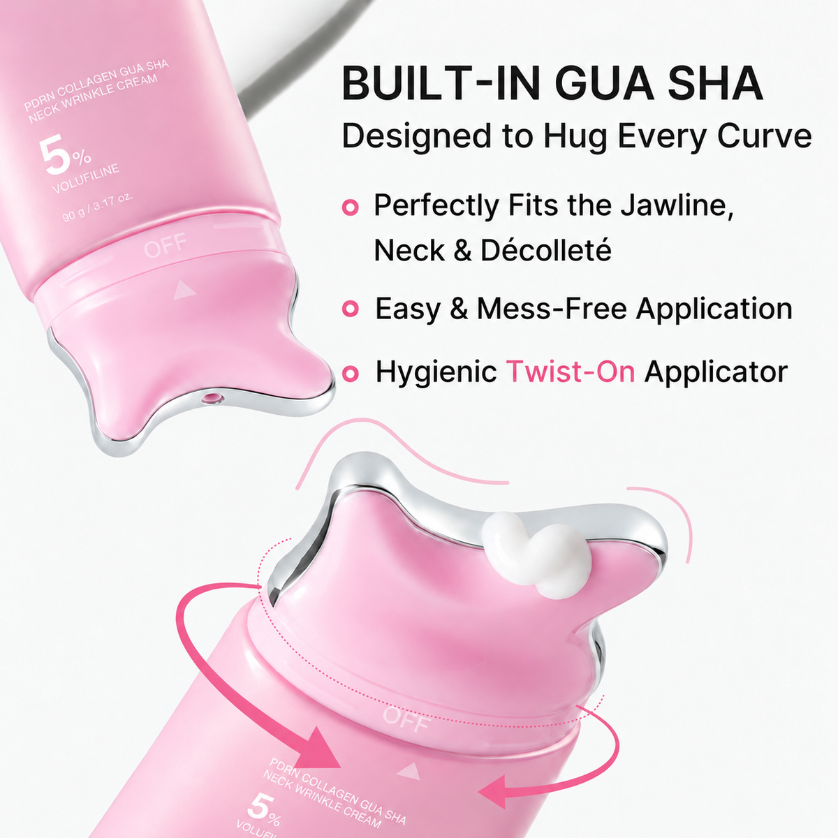 2-Step Sculpt & Plump Ritual – Collagen Gua Sha Cream + Volume Multi Balm Stick