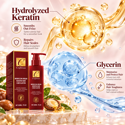 ❤️200ml Argan & Avocado Curl Defining Leave-In Cream