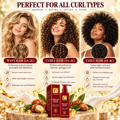 ❤️200ml Argan & Avocado Curl Defining Leave-In Cream