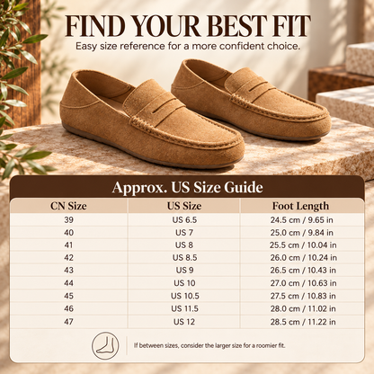 ✨Classic Suede-Look Penny Loafers – Casual Slip-On Shoes for Everyday Wear👞