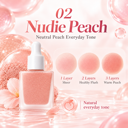 ✨3-Piece Hydrating Serum Blush Set – 💧Buildable Liquid Blush Trio🌿