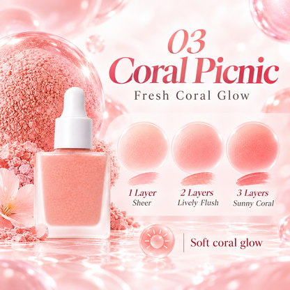 ✨3-Piece Hydrating Serum Blush Set – 💧Buildable Liquid Blush Trio🌿