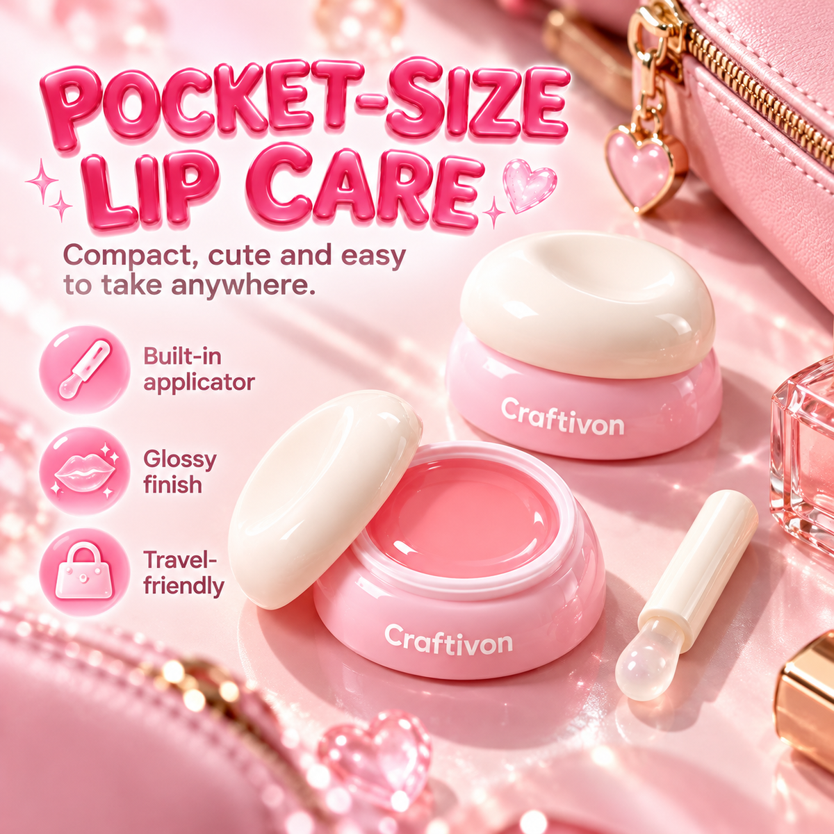 ❤️3-Shade Hydrating Jelly Lip Mask – Glossy & Soft Lips