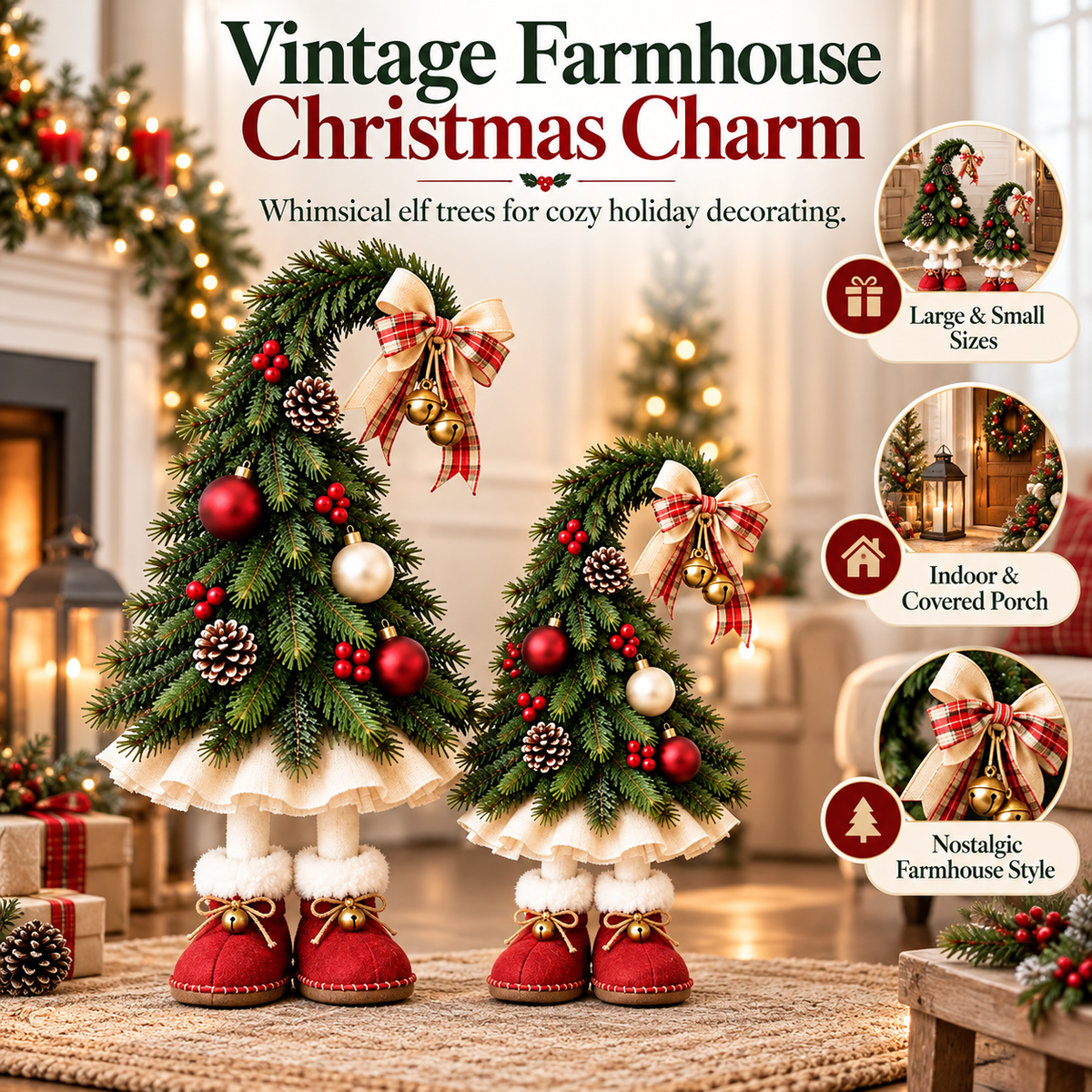 🎉Whimsical Christmas Elf Tree Decor