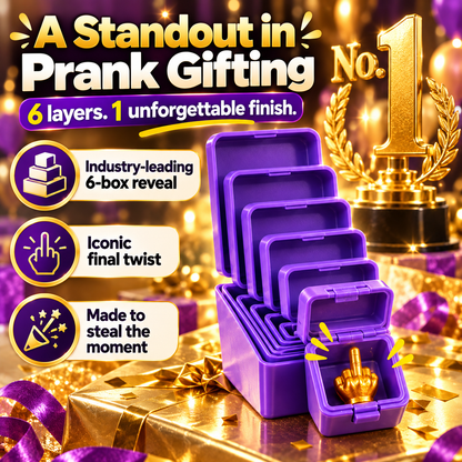 🔥 6-Layer Nesting Prank Gift Box