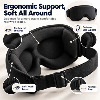 🎉3-in-1 Travel Sleep Set – Head Support, Eye Mask & Arm Wrap