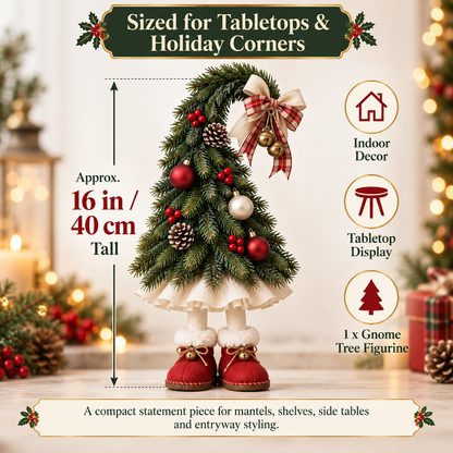 🔥 16" Christmas Tree Gnome with Red Boots