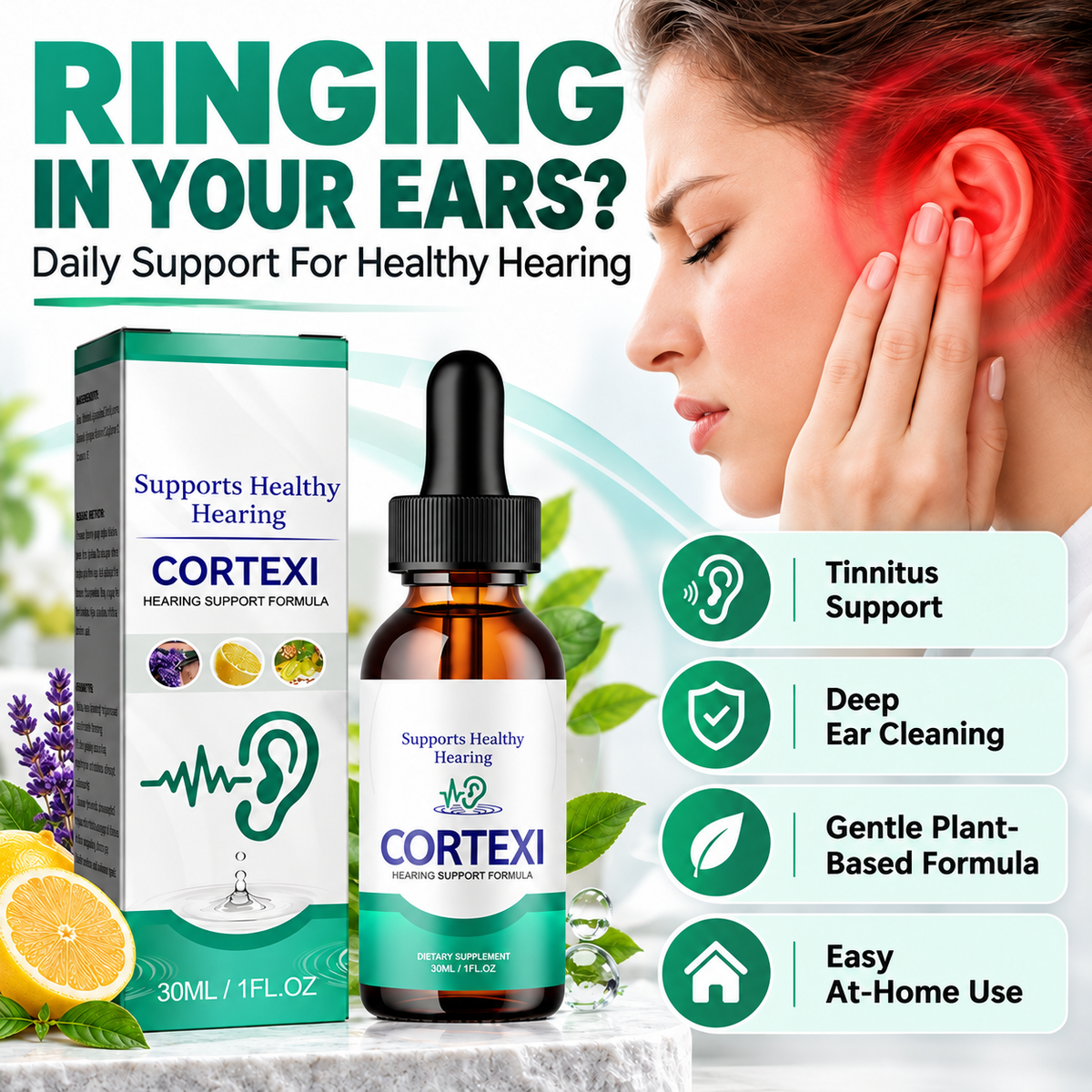 ✨Ear Care Drops🌿Botanical Hearing Comfort & Daily Cleansing Support, 30 mL👂