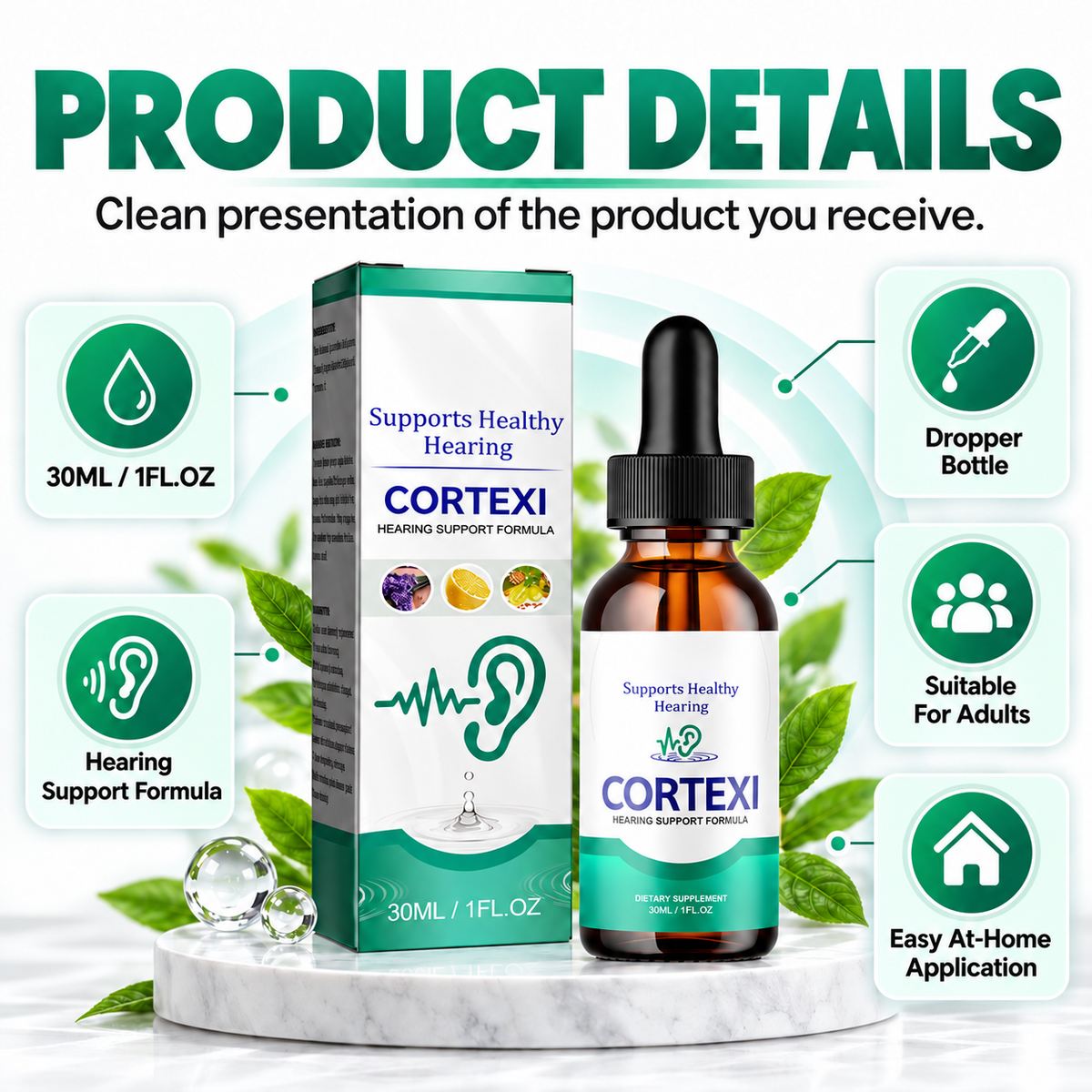 ✨Ear Care Drops🌿Botanical Hearing Comfort & Daily Cleansing Support, 30 mL👂