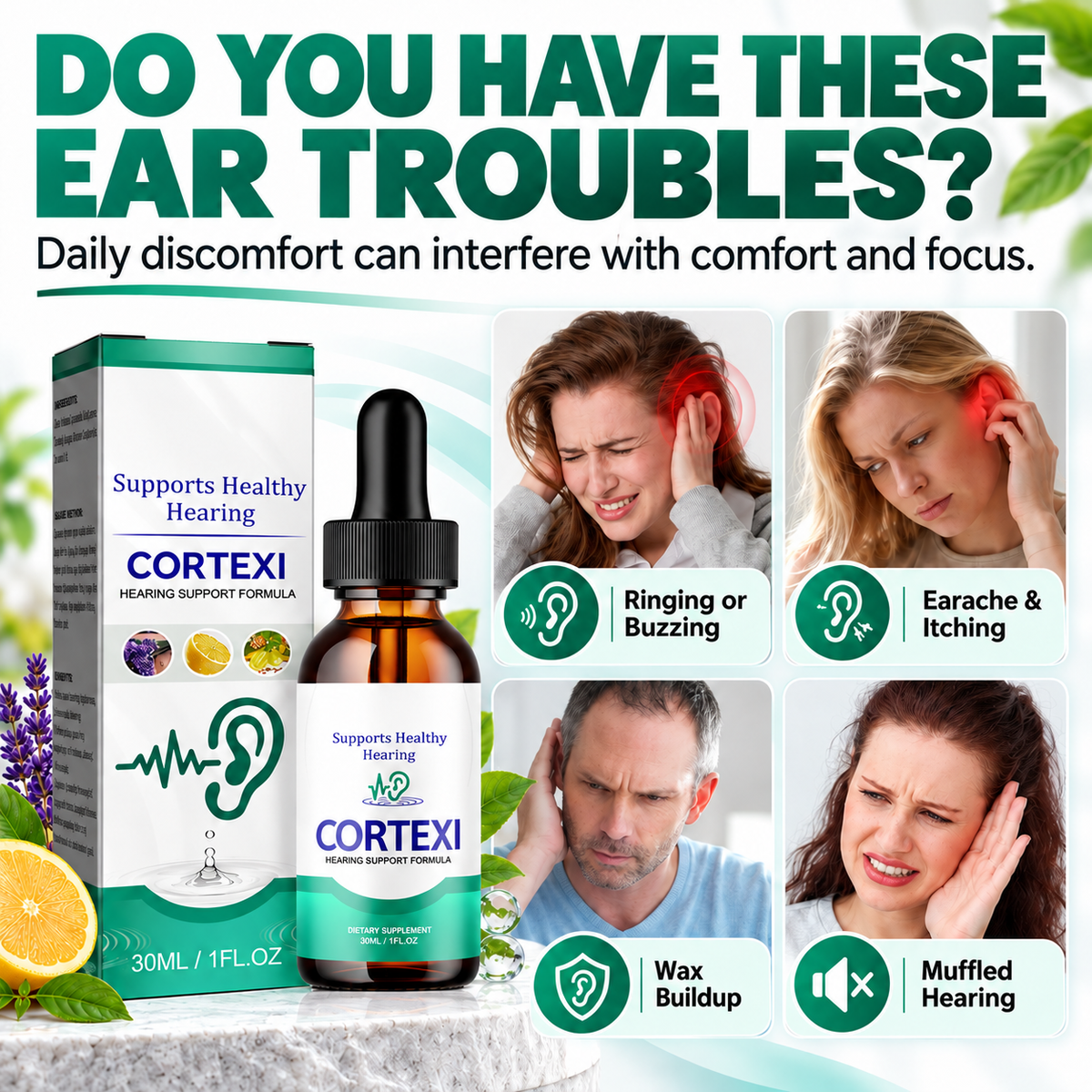 ✨Ear Care Drops🌿Botanical Hearing Comfort & Daily Cleansing Support, 30 mL👂