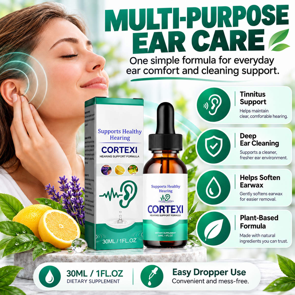 ✨Ear Care Drops🌿Botanical Hearing Comfort & Daily Cleansing Support, 30 mL👂