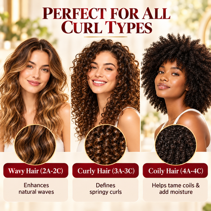 🔥Curl Defining Cream, Leave‑In Hair Treatment with Argan & Avocado Oil
