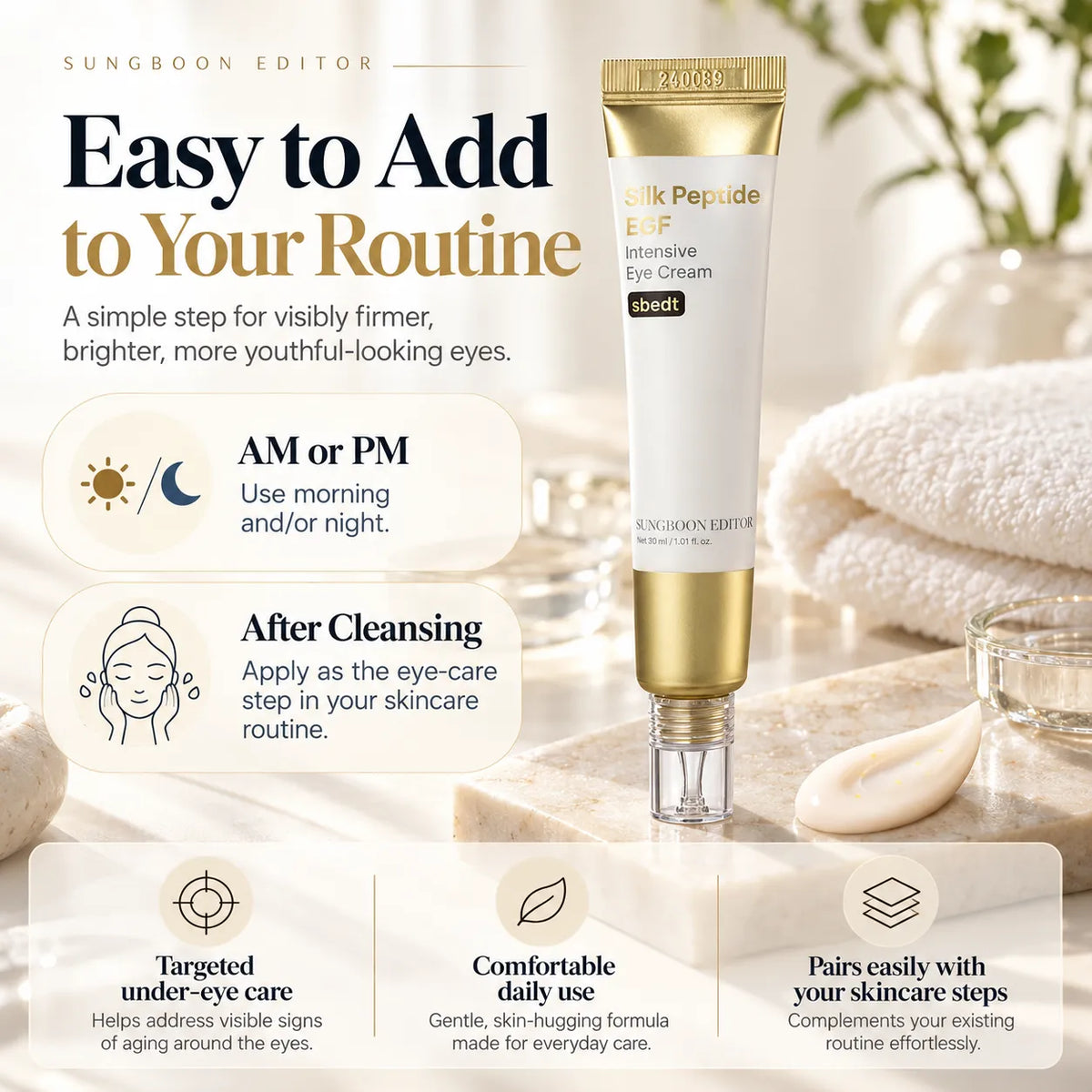 🎁EGF Peptide Eye Cream – Anti-Aging, Firming & Hydrating Eye Care