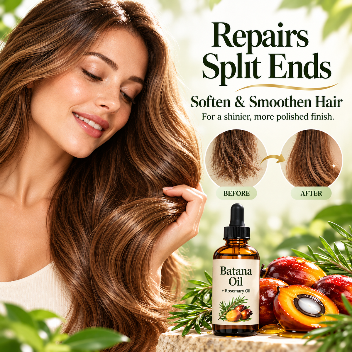 ✨ 100% Pure Batana Hair Oil – Nourish, Strengthen & Shine | 1 Fl Oz
