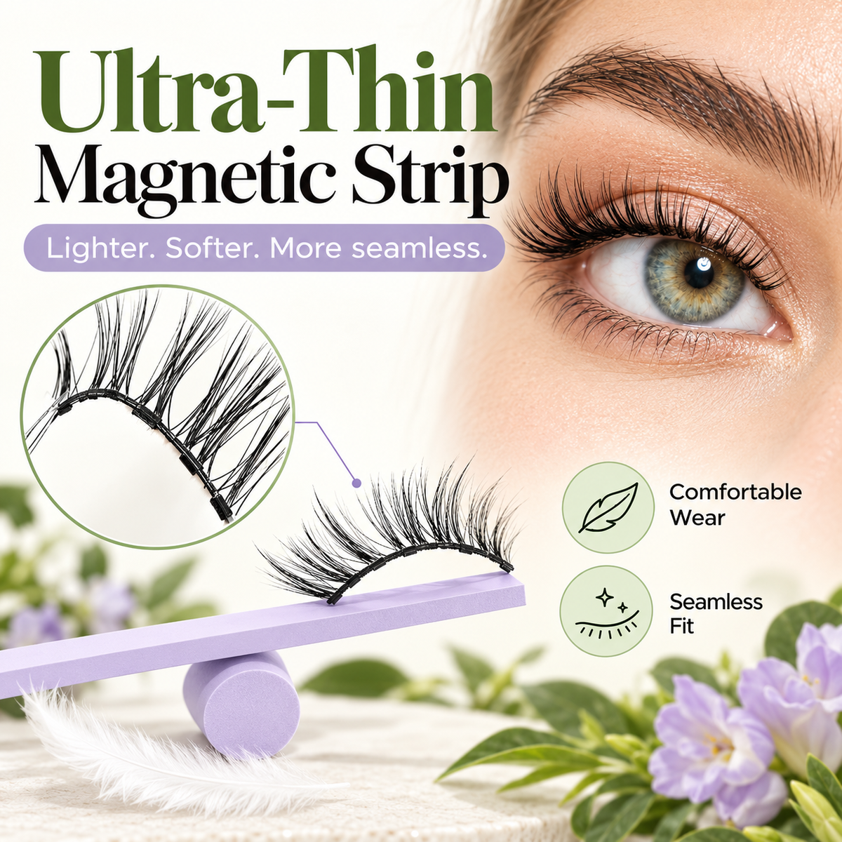 ✨Soft Magnetic Eyelashes Kit – No-Glue Reusable Lashes