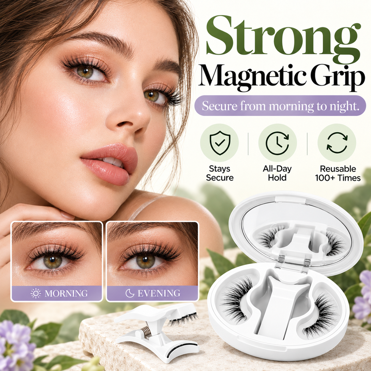 ✨Soft Magnetic Eyelashes Kit – No-Glue Reusable Lashes