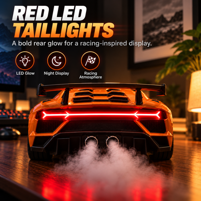 ❤️Supercar Exhaust Mist Humidifier – LED Lights & Cool Desk Decor
