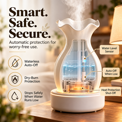 🔥Flower‑Vase Essential Oil Diffuser
