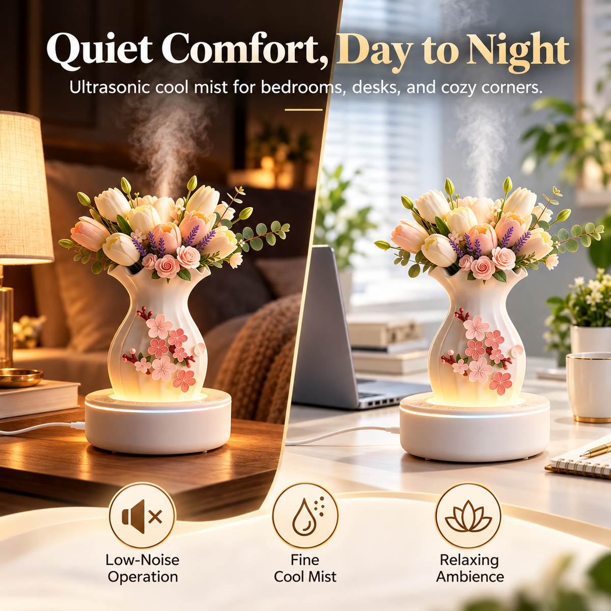 🔥Flower‑Vase Essential Oil Diffuser
