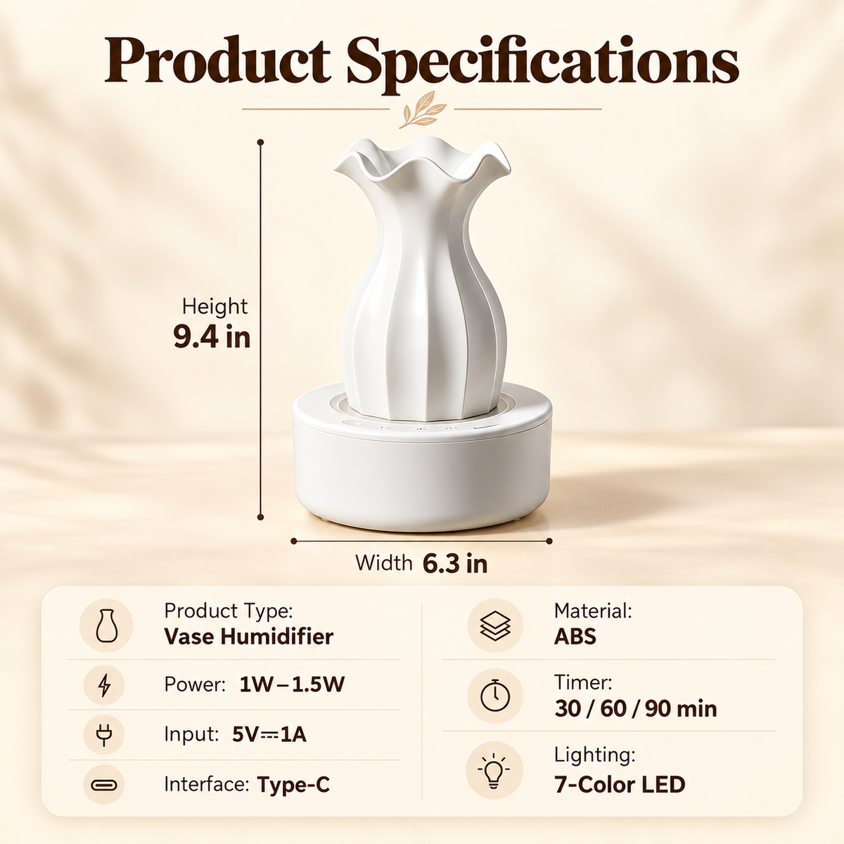 🔥Flower‑Vase Essential Oil Diffuser
