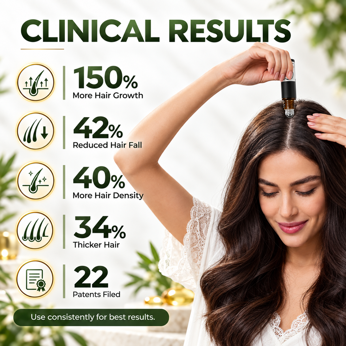 ✨Precision Hair Serum – Rosemary, Caffeine & Biotin Roll-On