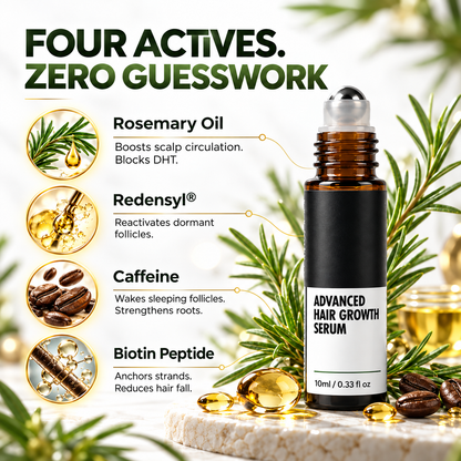 ✨Precision Hair Serum – Rosemary, Caffeine & Biotin Roll-On