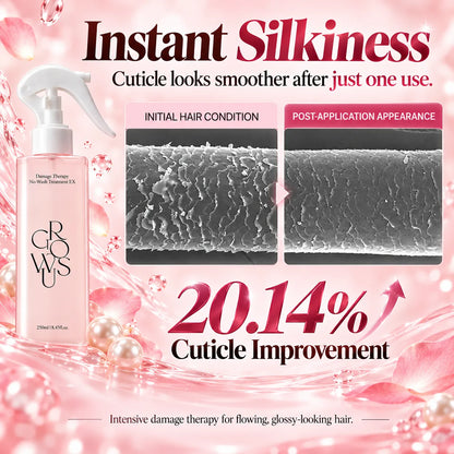 🎁Rose Pearl Leave-In Hair Treatment Spray, 200ml – Keratin & Collagen Spray for Smooth, Shiny, Frizz-Free Hair