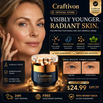 ❤️Polypeptide Firming & Anti-Wrinkle Face Cream – 50g
