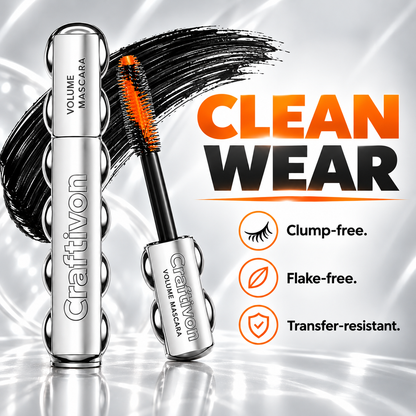 ❤️Buildable Volume Mascara with Dual-Action Brush