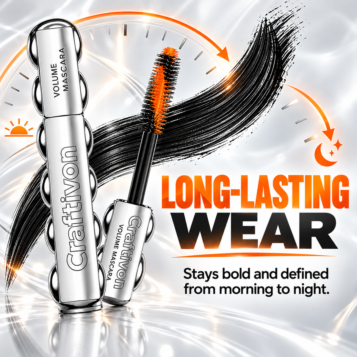 ❤️Buildable Volume Mascara with Dual-Action Brush