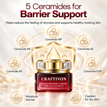 🎁Retinol Anti-Aging Face & Neck Cream – Collagen, 5 Ceramides & Hyaluronic Acid for Firming, Deep Hydration & Skin Barrier Support