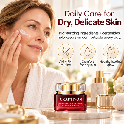 🎁Retinol Anti-Aging Face & Neck Cream – Collagen, 5 Ceramides & Hyaluronic Acid for Firming, Deep Hydration & Skin Barrier Support