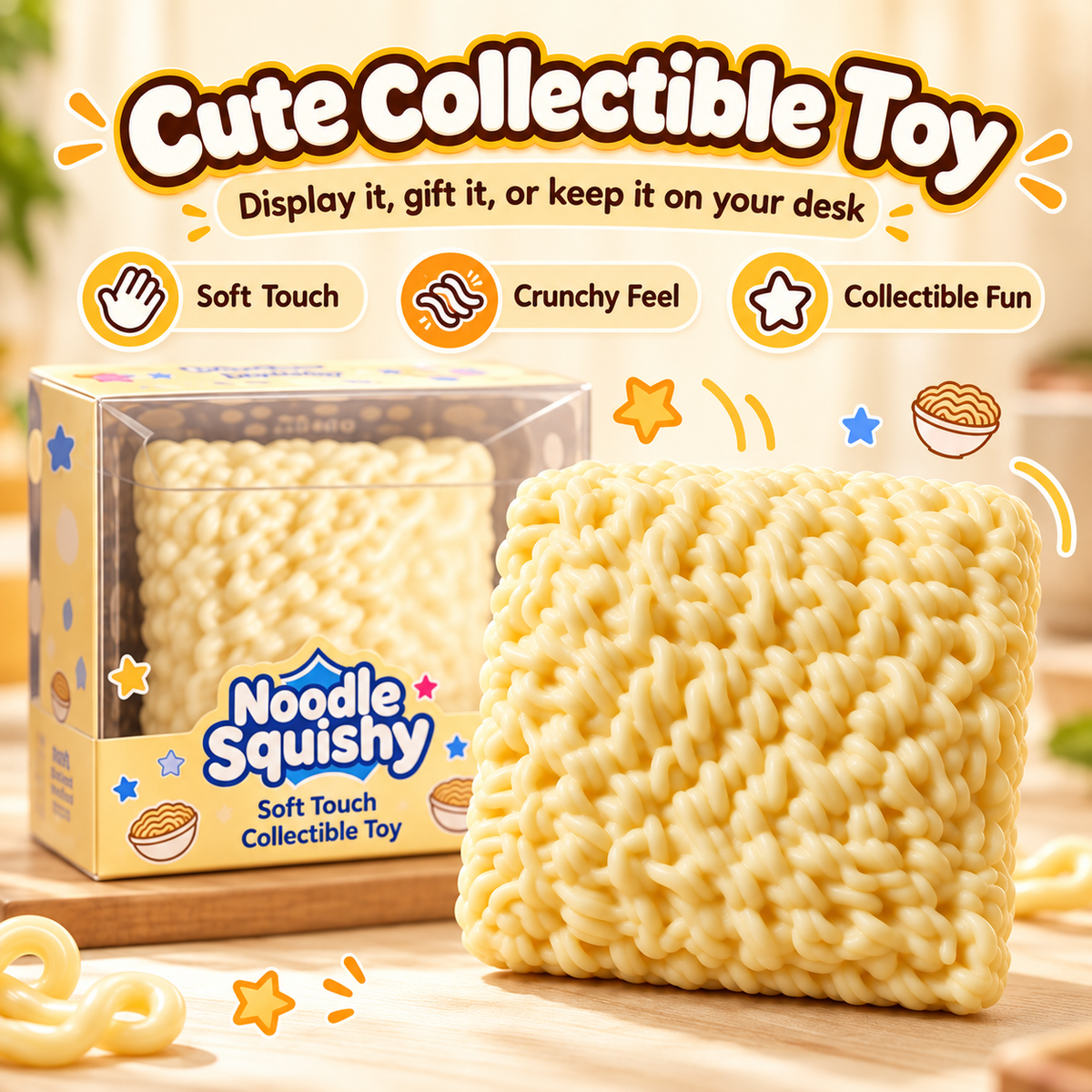 🎉Noodle Squishy Soft Touch Collectible Toy