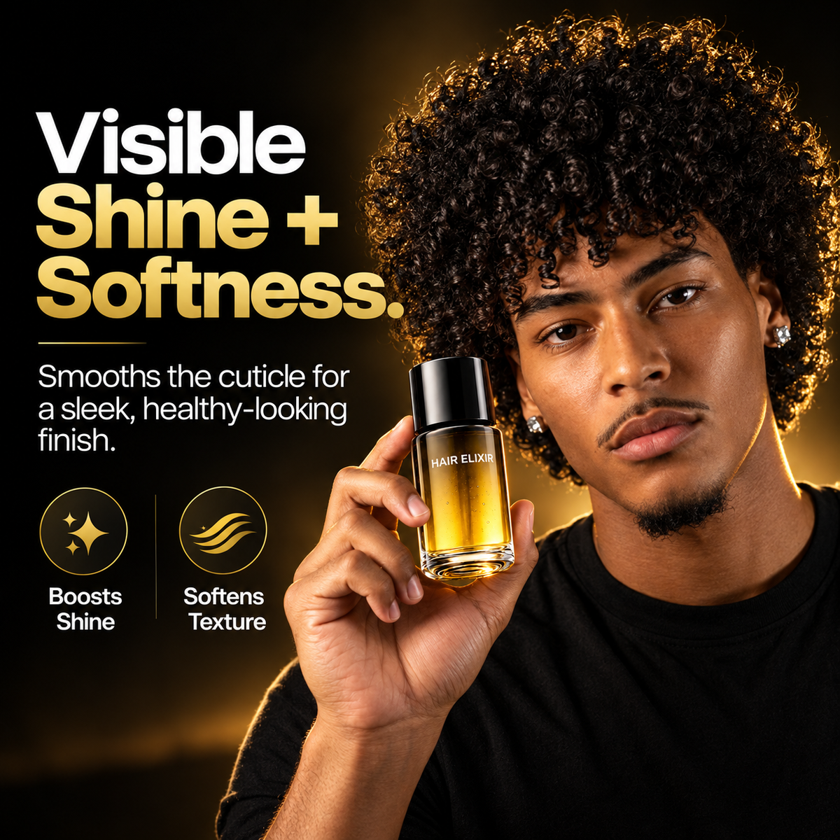 ✨Nourishing Hair Elixir 🌿 Smooth Shine, Frizz Control & Heat Protection