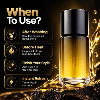 ✨Nourishing Hair Elixir 🌿 Smooth Shine, Frizz Control & Heat Protection