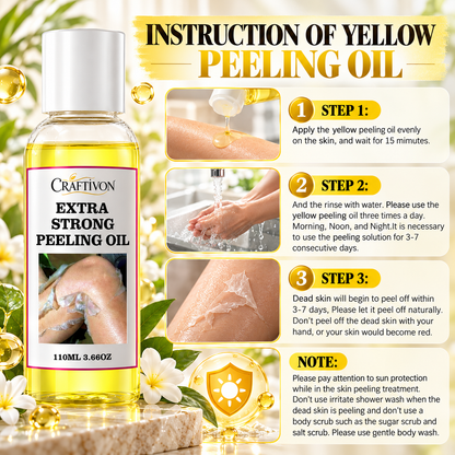 🎀Extra Strong Yellow Peeling Oil – 110ml Body Exfoliating Solution