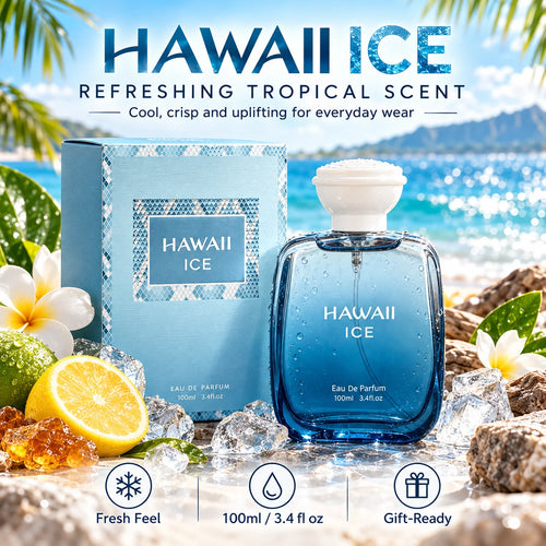 🎁Hawaii Ice Eau De Parfum – Fresh Citrus & Woody Scent, 100ml