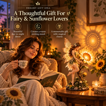 🎀Enchanted Sunflower Fairy Lamp – Whimsical Home Decor & Dreamy Gift