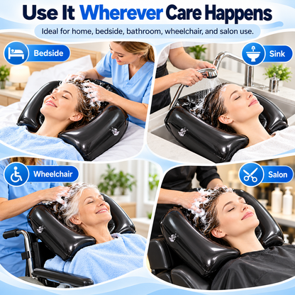 🎉Inflatable Shampoo Bowl, Portable Hair Washing Tray