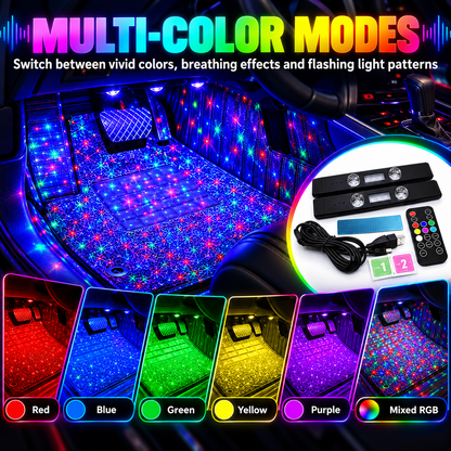 ❤️Music Reactive RGB Car Ambient Lights