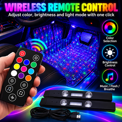 ❤️Music Reactive RGB Car Ambient Lights