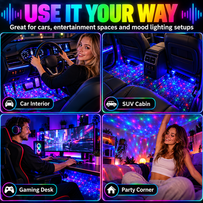 ❤️Music Reactive RGB Car Ambient Lights