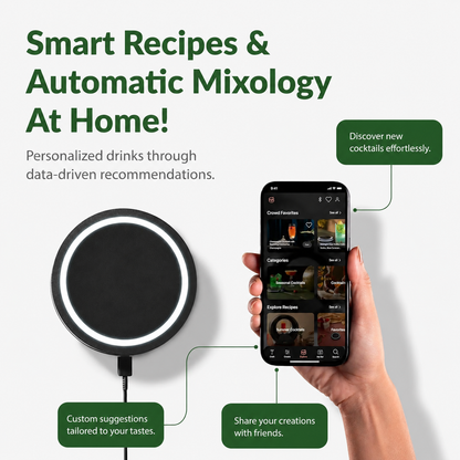 Portable 2.0 Automatic Cocktail Mixer, Mini Electric Drink Stirrer